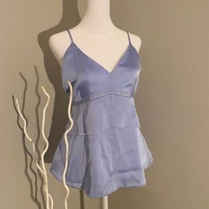 Banana Republic Periwinkle Satin Top